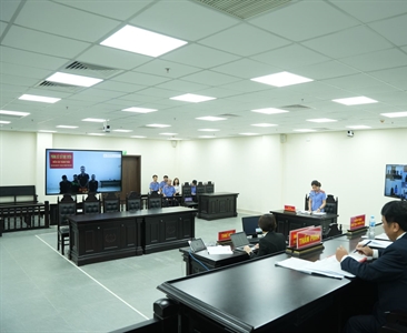 Viện KSND huyện Ứng Hoà phối hợp với Toà án cùng cấp tổ chức phiên toà hình...